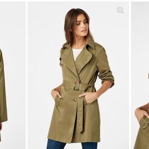 JustFab Jackets & Coats - ✨CLOSING MUST GO✨NEW JustFab Olive TrenchCoat JustFab Jackets & Coats - ✨CLOSING MUST GO✨NEW JustFab Olive TrenchCoat